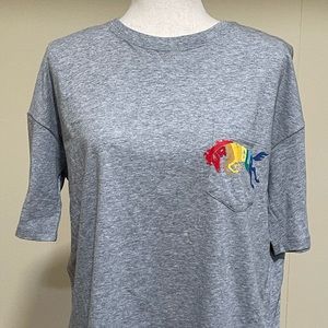 Billabong Wrangler True Boy Pocket Tee Gray Multi Size XS
